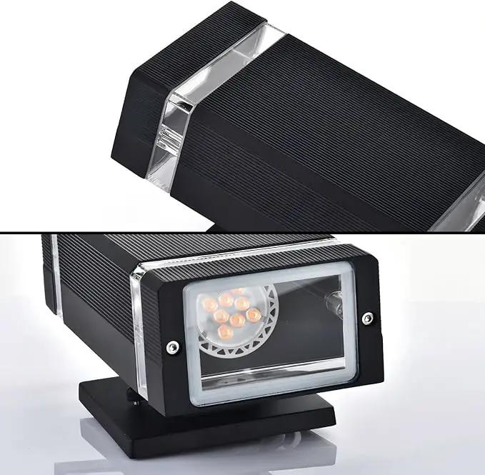 Motion Sensor Outdoor Wall Lights, Dusk to Dawn Exterior Light Fixtures with 3 Modes, Modern Up Down Wall Sconce, Waterproof Aluminum Porch Light for Garage, Patio, Front Door – Matte Black by GreenHaven Gardens