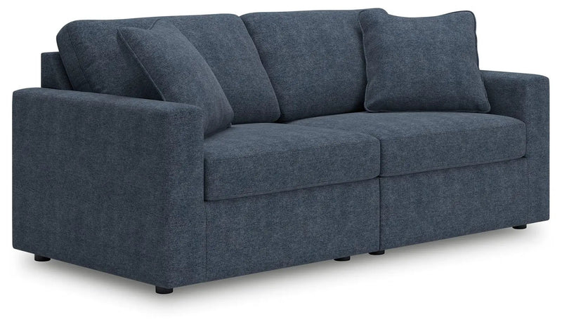 Modmax - 2-Piece Sectional Loveseat - Fabric - Ink by Unique Piece Furniture
