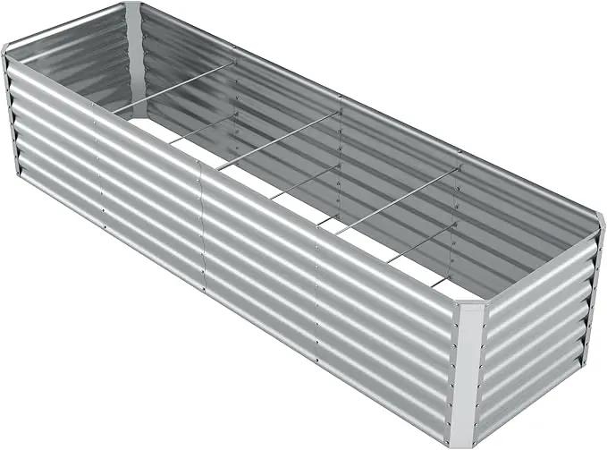 8X2.3X2FT Galvanized Raised Garden Beds Outdoor,Planter Raised Beds for Gardening, Vegetables, Flowers,Large Metal Garden Box,Deep Plant Flower pots Outdoor. by GreenHaven Gardens