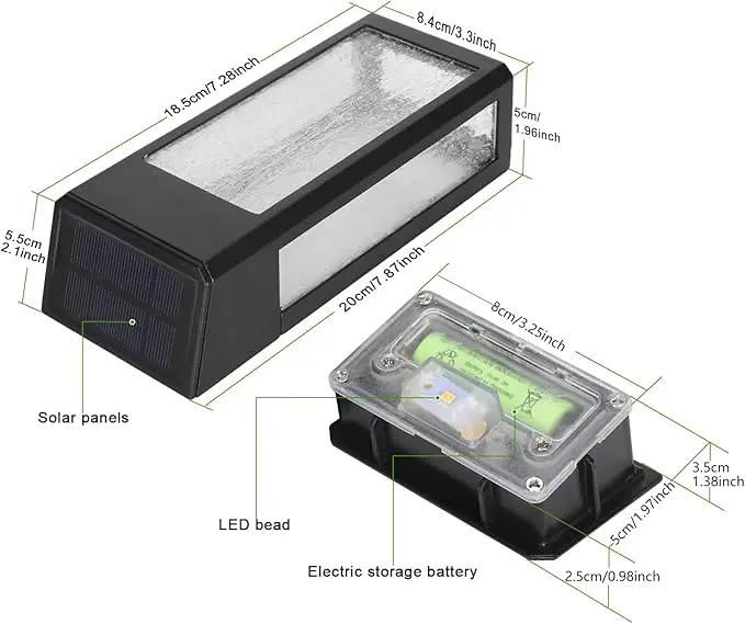 GOODFOEVER 4 Pack Solar Light Replacement Top for Outdoor Fence and Wall, Waterproof Insert (4 Pack) by GreenHaven Gardens