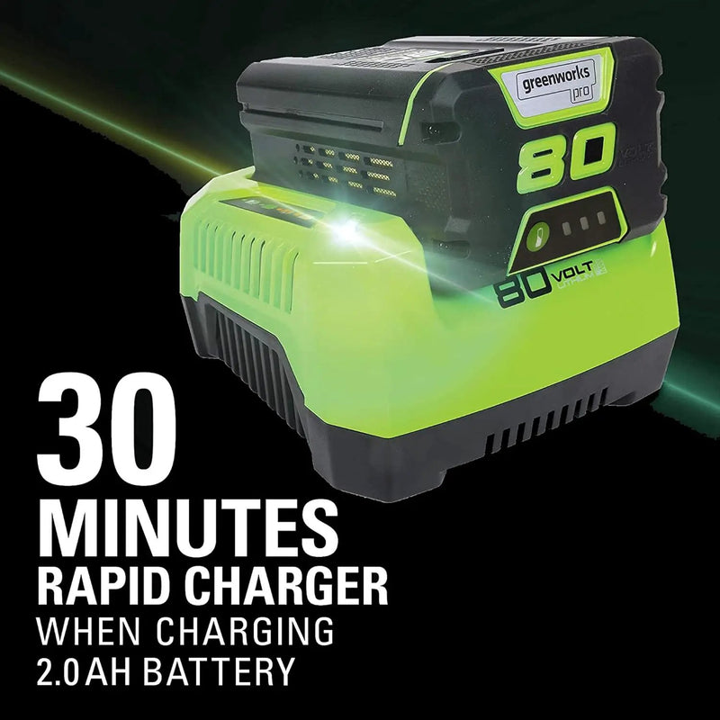 Greenworks 80V 16 inch Brushless String Trimmer, 2.0Ah Battery & Rapid Charger Included, ST80L210 by GreenHaven Gardens