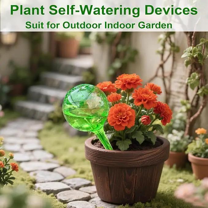 MOONSOUND Plant Watering Dispenser, 10Pcs Plant Watering Devices, Premium Plant Automatic Waterer, Indoor Outdoor Plant Self Watering Spikes, Pot Flower Self Watering Bulbs by GreenHaven Gardens