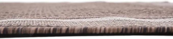Unique Loom Outdoor Border Collection Area Rug - Soft Border (9' x 12' Rectangle, Brown/ Ivory) by GreenHaven Gardens