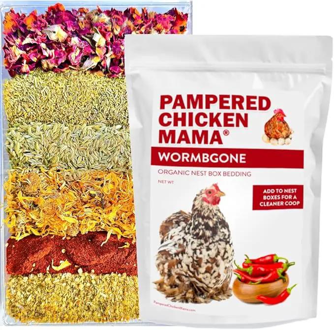 WormBGone Non-GMO Backyard Chicken Nesting Herbs (1 Pound) by GreenHaven Gardens