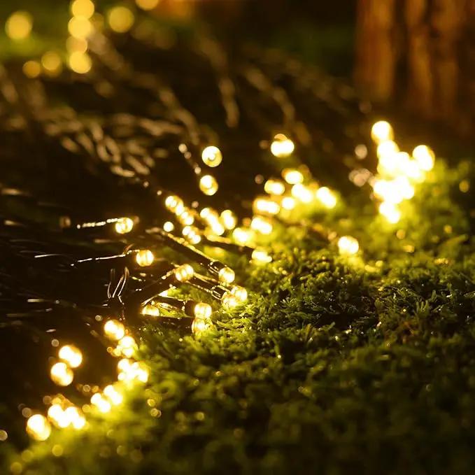 Solar String Lights Outdoor, 82ft Warm White Solar Lights 200 Led Solar Fairy Lights for Outside Waterproof 8 Lighting Mode Solar String Lights for Outside,Garden,Courtyards,Trees by GreenHaven Gardens