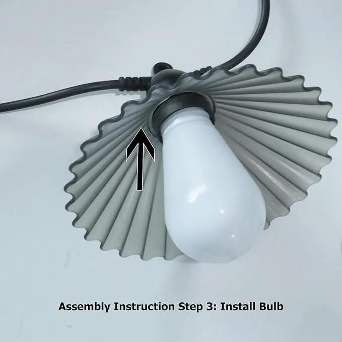 Outdoor LED String Lights 16.4 ft Waterproof Connectable Patio Lights with 10 Bulbs for Backyard Porch Garden Home Holiday Indoor Decoration (Warm White) by GreenHaven Gardens