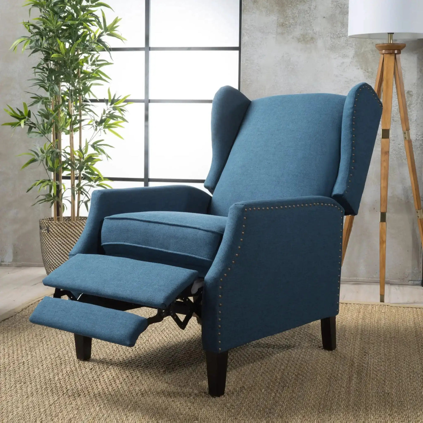Westeros Wing Back Fabric Upholstered Recliner by HouseOfZazla