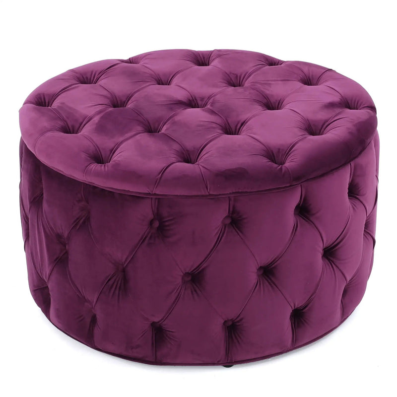 Modern Glam Ottoman Velvet by HouseOfZazla