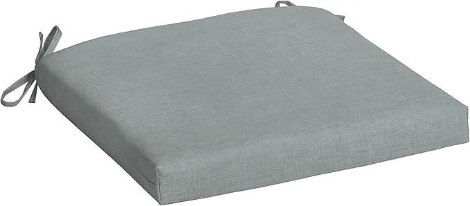 Arden Selections Rocking Chair Cushion, 19 x 18, Rain-Proof, Fade Resistant, Cushions for Rocking and Outdoor Chairs 19 x 18, Stone Grey Leala (Pack of 4) by GreenHaven Gardens