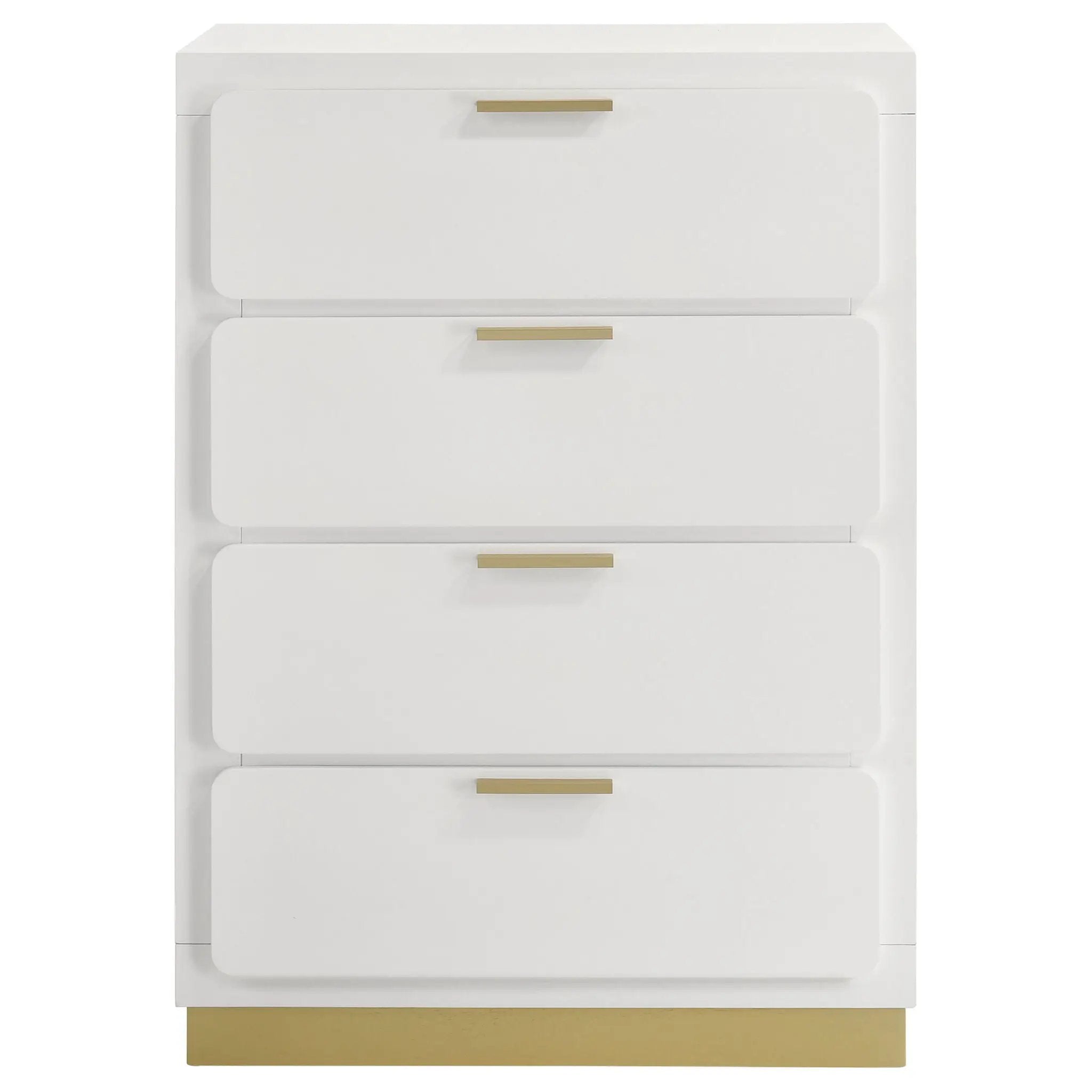 Caraway 4-drawer Bedroom Chest White by Unique Piece Furniture