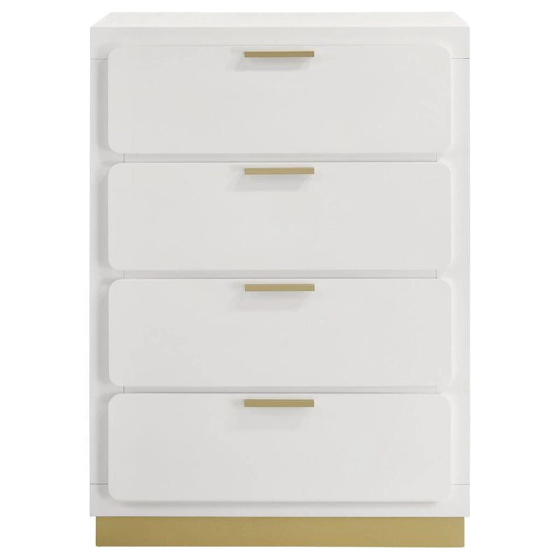 Caraway 4-drawer Bedroom Chest White by Unique Piece Furniture