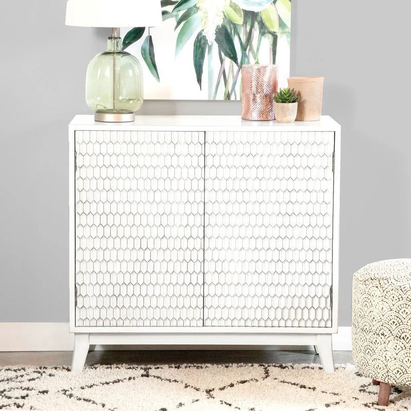 Carillon - 2 Door Accent Cabinet - White by HouseOfZazla
