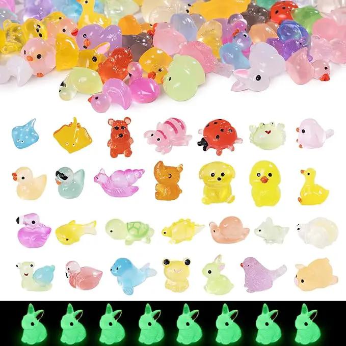 Tiny Resin Animals Figures to Hide 120 Pcs Mini Resin Animals Bulk for Miniature Fairy Garden Accessories Micro Landscape Aquarium Potted Decoration by GreenHaven Gardens
