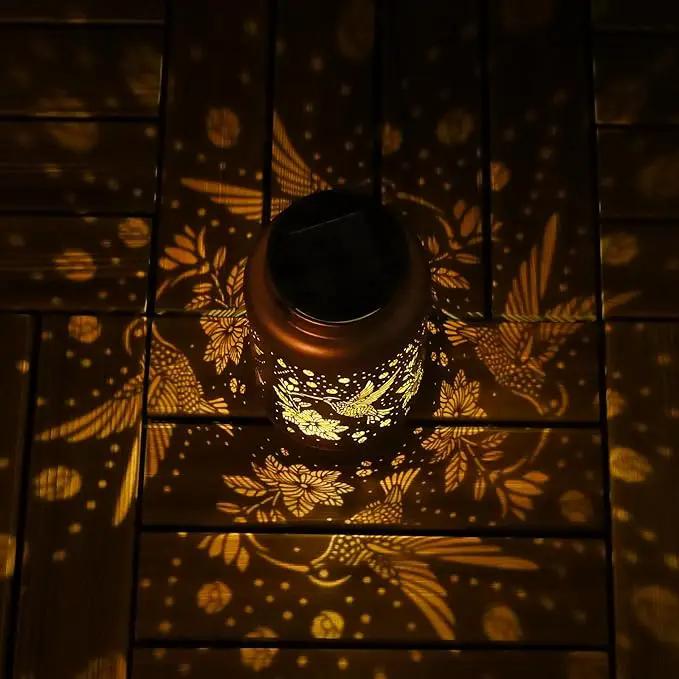 Hummingbird Solar Lanterns Outdoor Waterproof Hanging Solar Lights, Birthday Gifts for Women, Men, Mom, Mothers Day Gifts, Garden Decor for Outside, Patio, Outdoor, Yard, Lawn, Balcony by GreenHaven Gardens