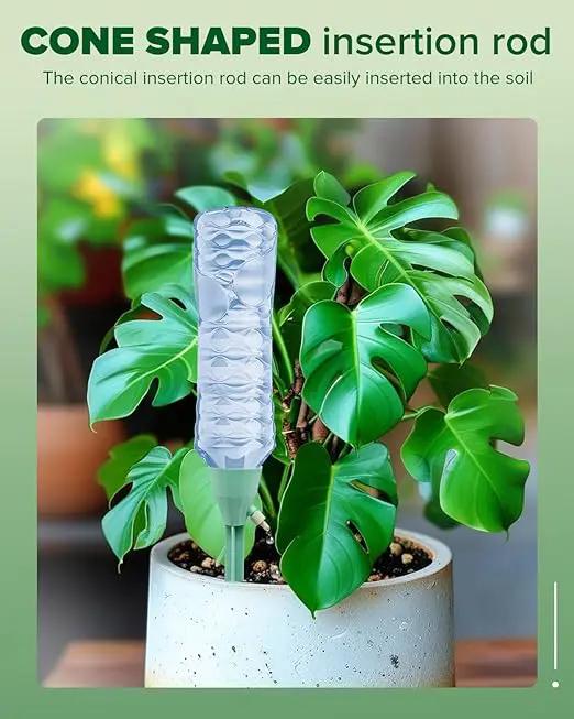 12 Packs Self Watering Planter Drip, Automatic Drip Irrigation Stakes with Adjustable Valve, Adjustable Water Flow System, Self Watering Planter Insert Devices for Indoor and Outdoor Plants by GreenHaven Gardens