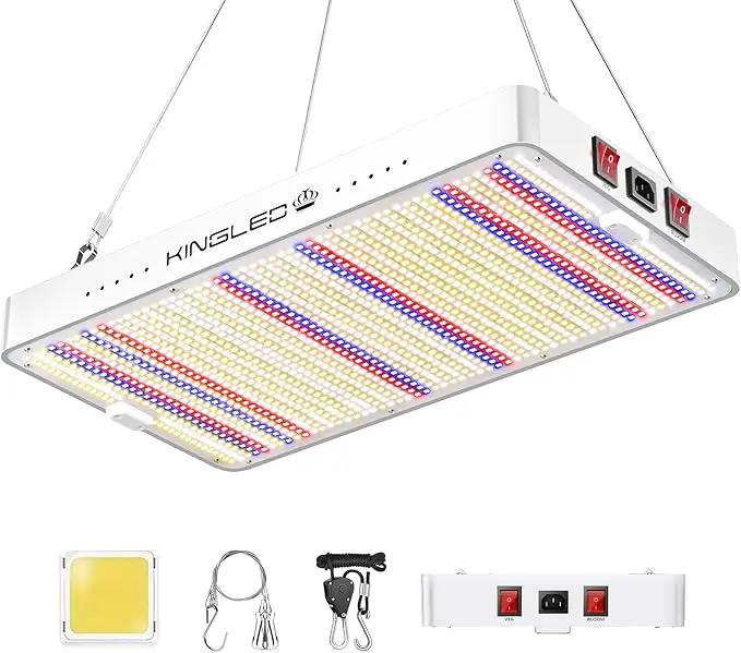 2025 KP3000 LED Grow Lights with Yield LEDs 4x4ft Coverage Full Spectrum Grow Lights for Indoor Hydroponic Plants Greenhouse Growing Lamps Veg Bloom Daul Mode by GreenHaven Gardens
