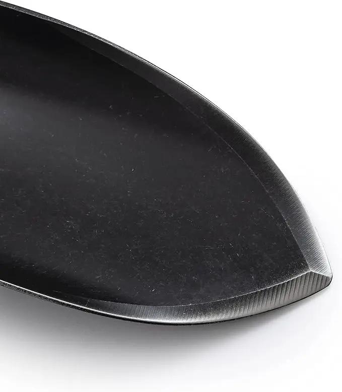 Barebones Spade Hand Trowel - Gardening Hand Tools - Stainless Steel Spade Shovel - Premium Quality Garden Spade - Japanese Garden Tool - Multipurpose Tool (Black/Walnut) by GreenHaven Gardens