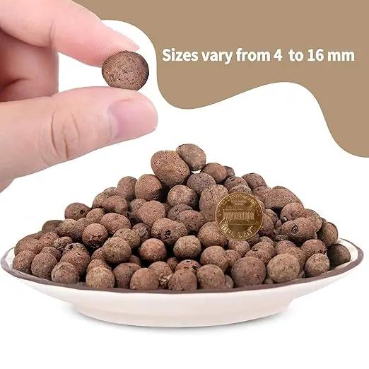 10LB Leca Clay Pebbles for Plants, Expanded Leca Balls for Indoor Plants, Orchid Potting Mix, Soil Amendment, Drainage, Easy Reusability, 4-16mm by GreenHaven Gardens