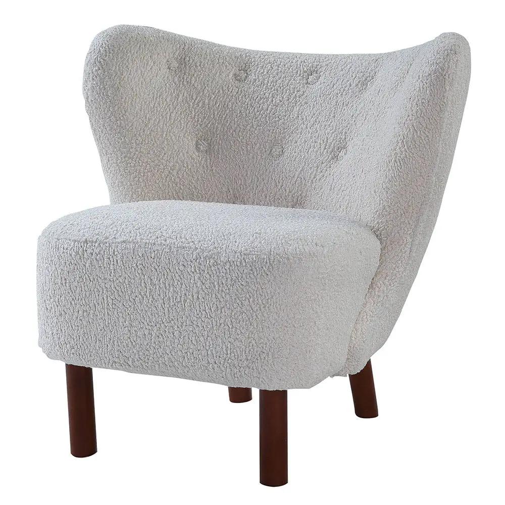 Zusud - Accent Chair - White Teddy Sherpa by Unique Piece Furniture