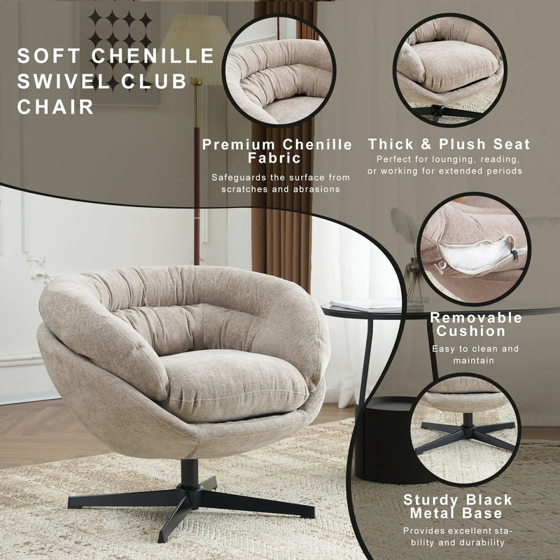 Modern Office Chair With 360 Degree Swivel by HouseOfZazla