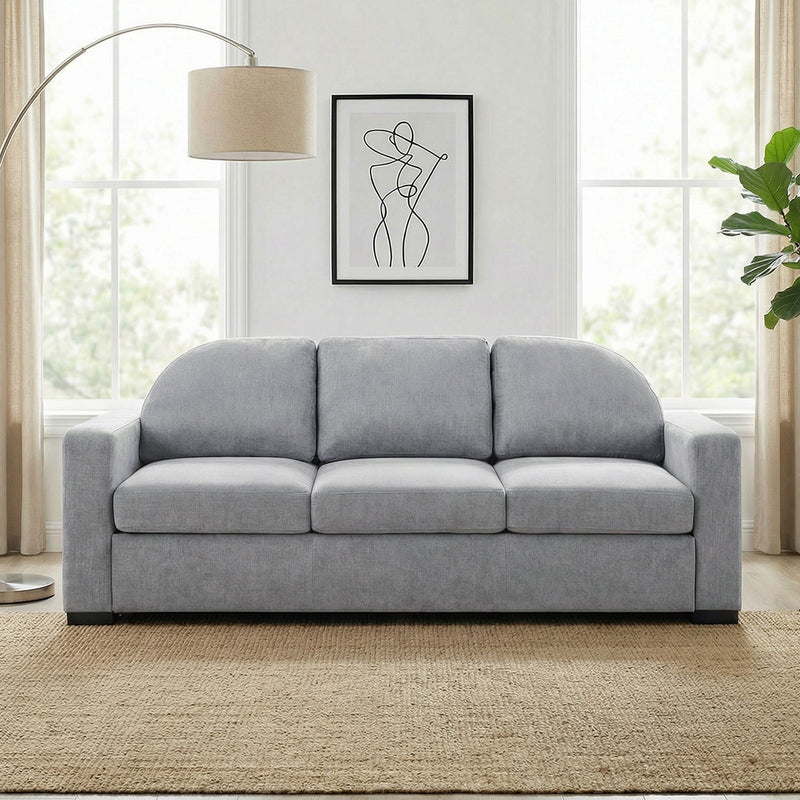 Modern 3 Seater Sofa With Curved Backrest by HouseOfZazla