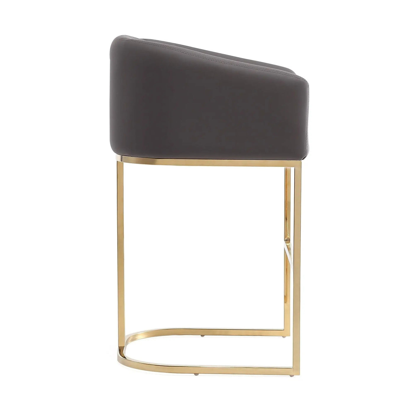 Mid-Century Modern Stool With Steel Base by HouseOfZazla