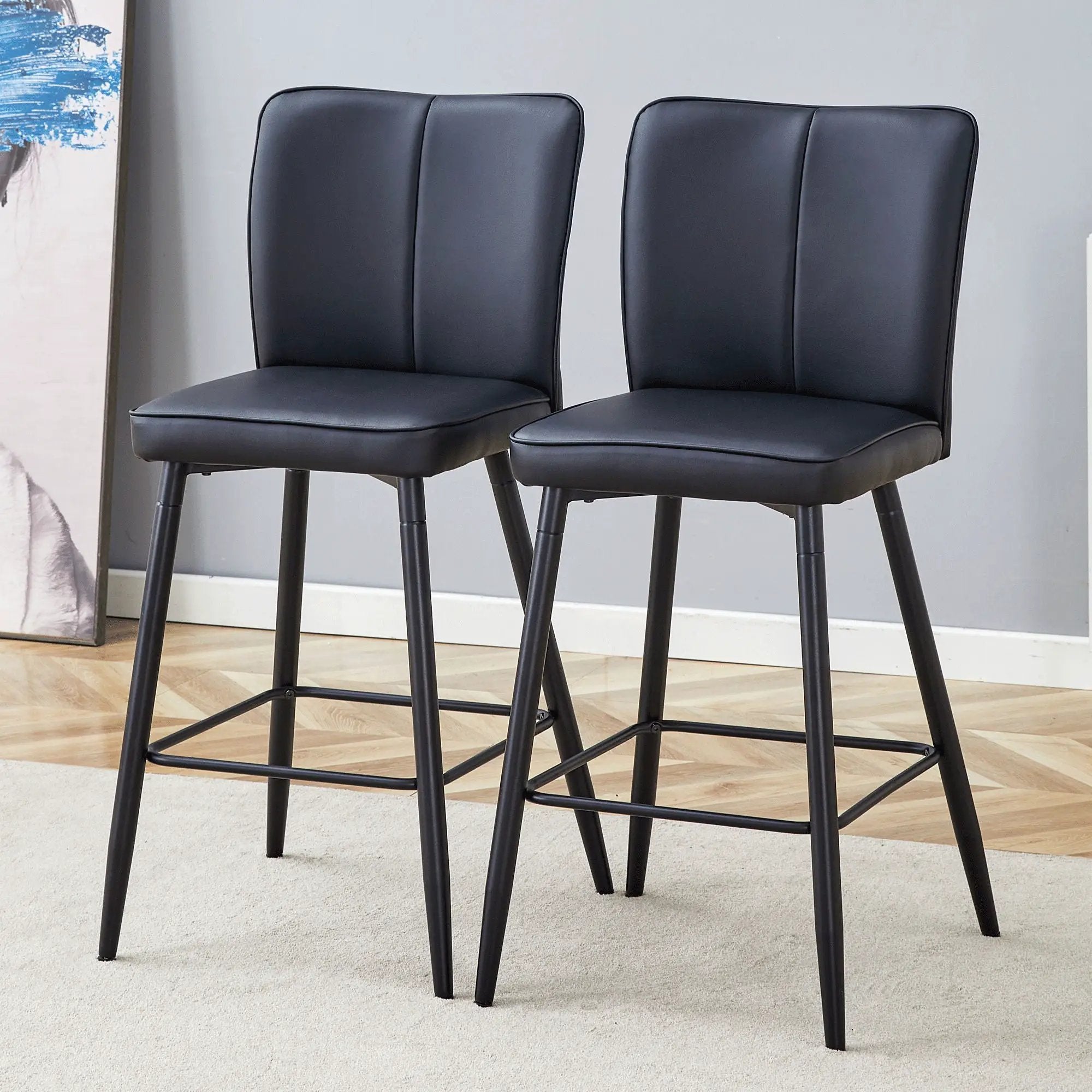 Modern Style Chair With Sleek Backrest Design (Set of 2) by Unique Piece Furniture