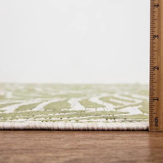 Keen Home Design Terrace Outdoor Area Rug - 5x8 Washable Indoor/Outdoor Rug for Patio, Kitchen, Balcony, Beach, Garden, Deck and Porch, Size: 5'3"x7'7" by GreenHaven Gardens