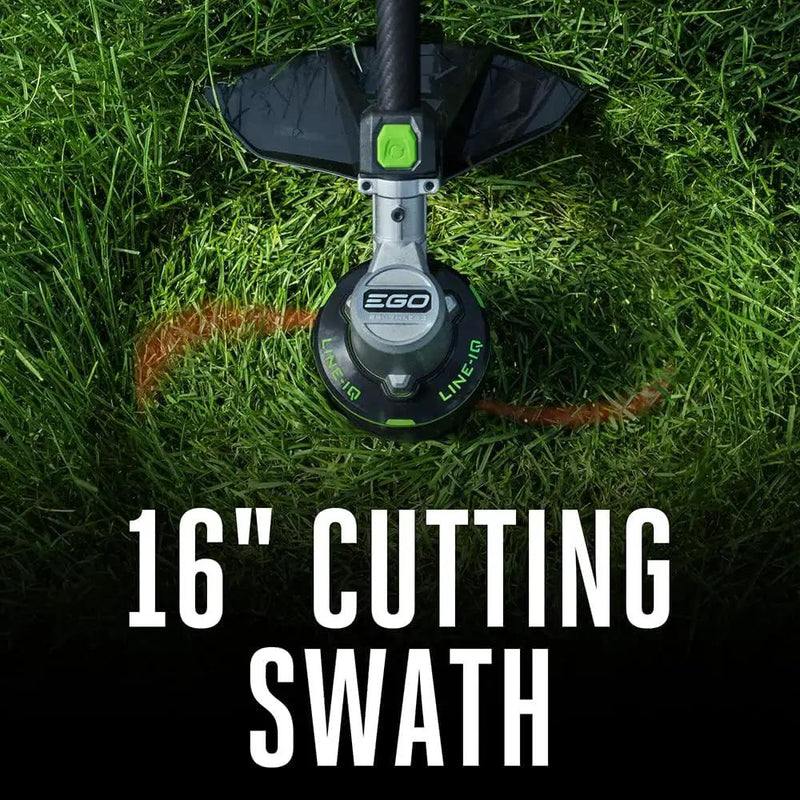 EGO POWER+ String Trimmer, Battery Powered, 16" Trimmer for Weeds and Grass with POWERLOAD, LINE IQ, Telescopic Carbon Fiber Shaft, Includes 56V 4.0Ah Battery and Charger - ST1623T by GreenHaven Gardens
