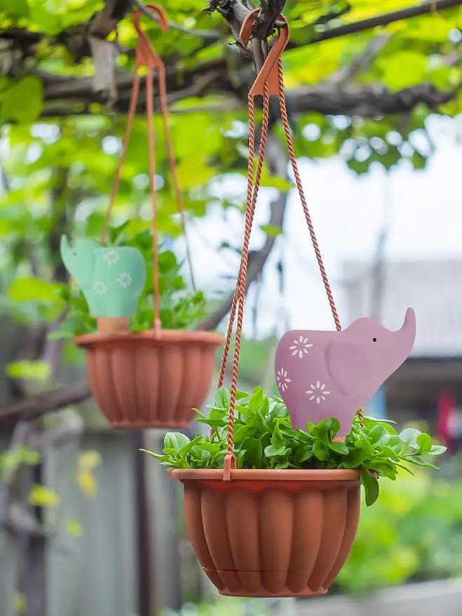 Kalolary 4Pcs Plant Watering Globes, Elephant Shape Self Watering Spikes Terracotta Drip Water Stakes Irrigation Watering Bulbs for Pot, Indoor, Outdoor, Vacation by GreenHaven Gardens