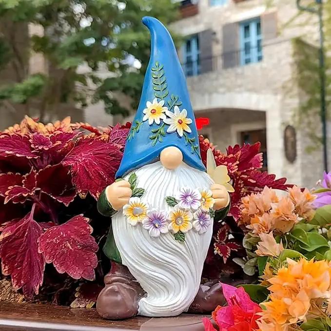 DKJOCKY Funny Garden Gnomes Gifts for Women, Solar Gnomes Decorations for Yard, Garden Oranments Outdoor Gardening Birthday Gifts for Women Mom Grandma Wife by GreenHaven Gardens