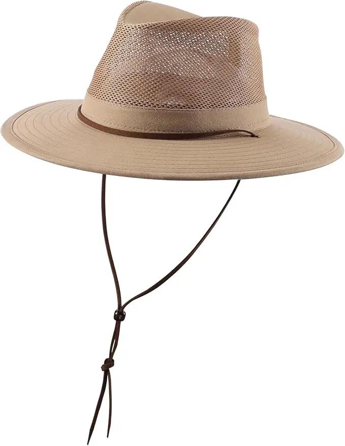 Home Prefer Cotton Summer Fedora Hat Wide Brim Sun Hats for Men Women UPF 50+ Sun Protection Cap for Fishing Hiking by GreenHaven Gardens