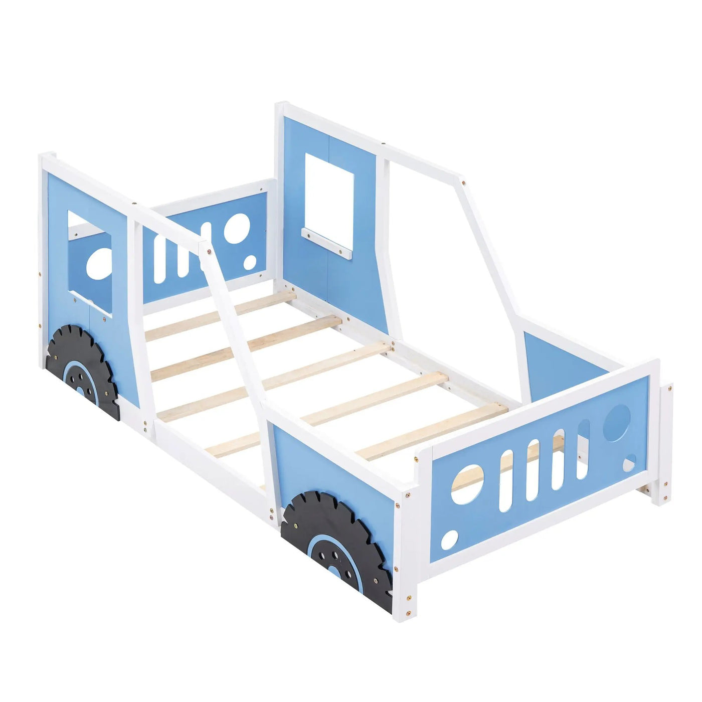 Classic Car Shaped Platform Bed With Wheels by HouseOfZazla