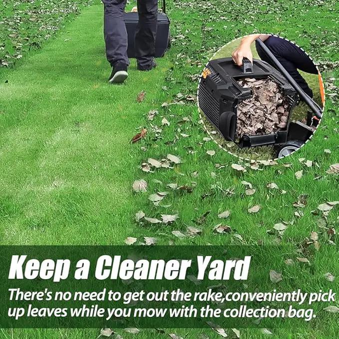 LawnMaster 20VMWGT 24V Max 13-inch Lawn Mower and Grass Trimmer 10-inch Combo with 2x4.0Ah Batteries and Charger by GreenHaven Gardens