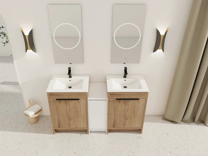 60 Inch Freestanding Bathroom Vanity with Ceramic Sink by HouseOfZazla