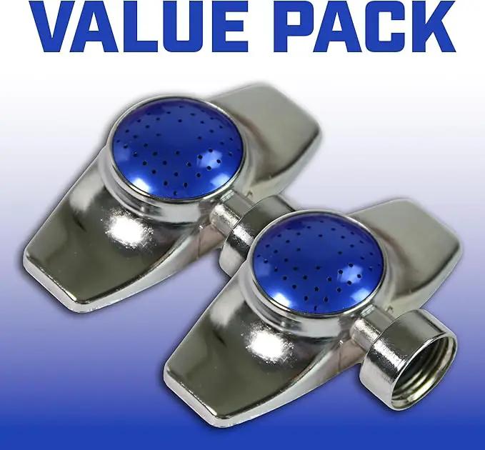 Chapin 6-9488: Square Pattern Spot Sprinkler 2 Pack, 360 Degree Sprinkler Head for Small Gardens and Lawns, Up to 30-Feet Coverage Area, Lawn Sprinkler, Small Area Yards and Garden Watering, Blue by GreenHaven Gardens