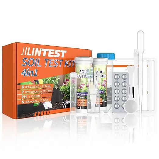 Pawfly 4 in 1 Soil Test Kit for pH, Nitrogen, Phosphorus & Potassium, 40 Tests Soil Testing Kit for Lawn Garden Yard Farm, Accurate Soil pH Test Kit for Vegetable Flower Grass Indoor & Outdoor Plants by GreenHaven Gardens