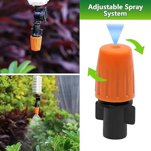 280 Pcs Drip Irrigation Fittings Kit for 1/4" Tubing, 1/4 Inch Drip Irrigation Barbed Connectors (Nozzles, Nozzle Tees, Single Barbs, Couplings, Tees, Elbows, Plugs, Crosses) for Garden System by GreenHaven Gardens