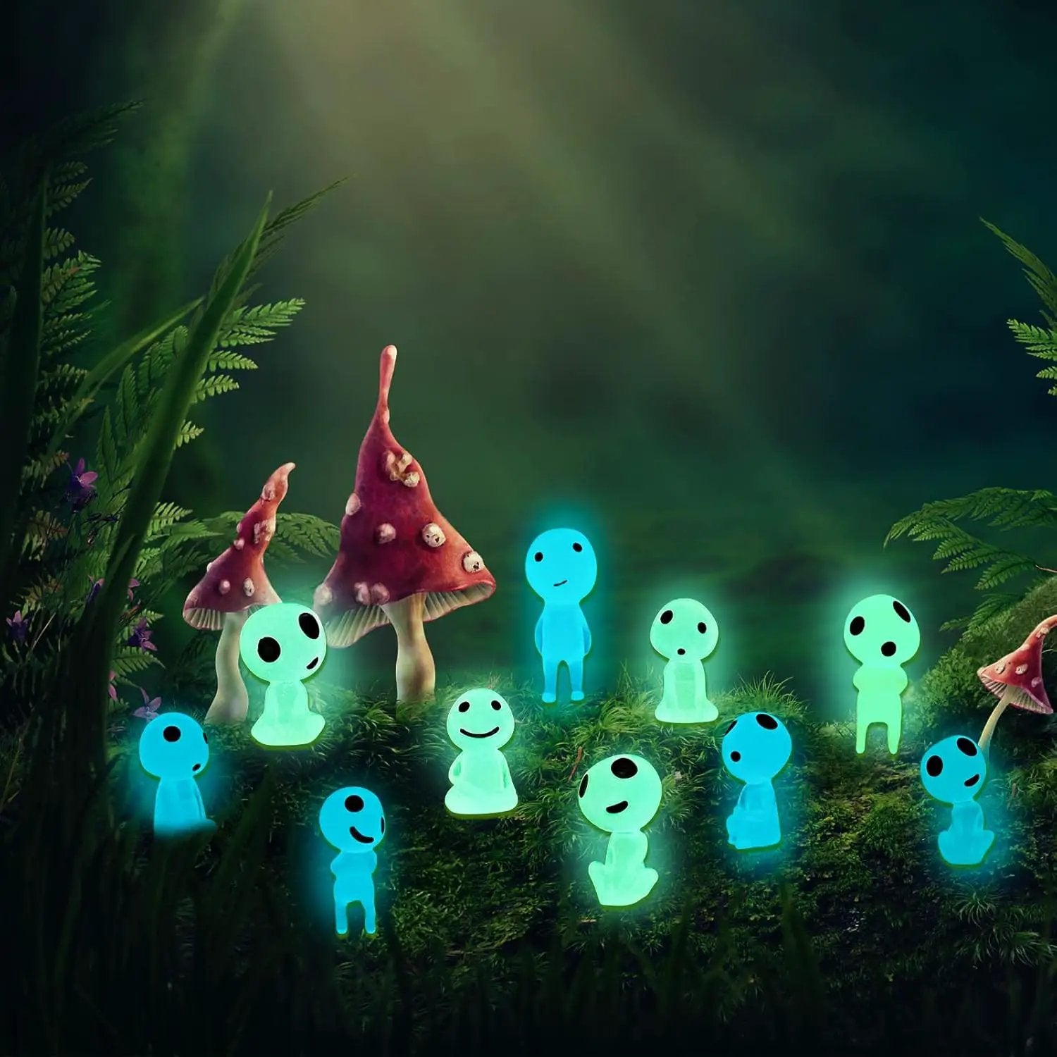 CCINEE 20Pcs Glow in Dark Tree Elves Fairy Luminous Ghost Micro Landscape Accessories Miniature Tree Elves Decoration for Garden Landscape Aquarium Dollhouse Potted Plants Decoration by GreenHaven Gardens