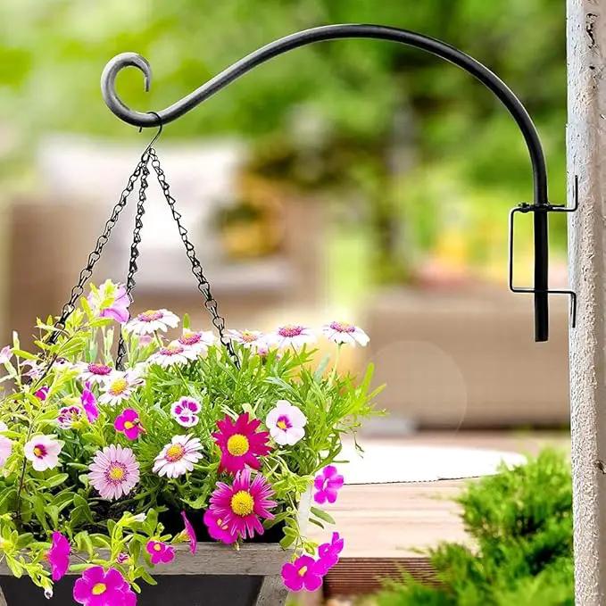 Qiang Ni Swivel Plant Hanger Bracket: Bird Feeder Hanger for Outdoor Wall Mount (12 - A, 12 Inch) by GreenHaven Gardens