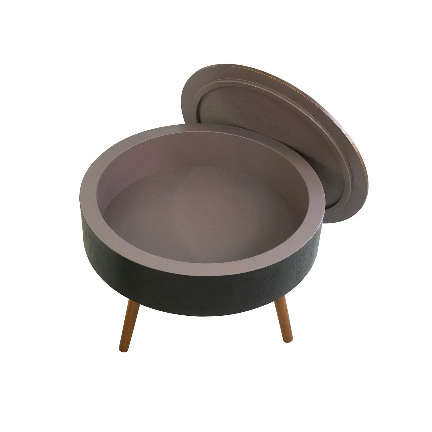 Round Coffee Table With Storage Function For Living Rooms by HouseOfZazla