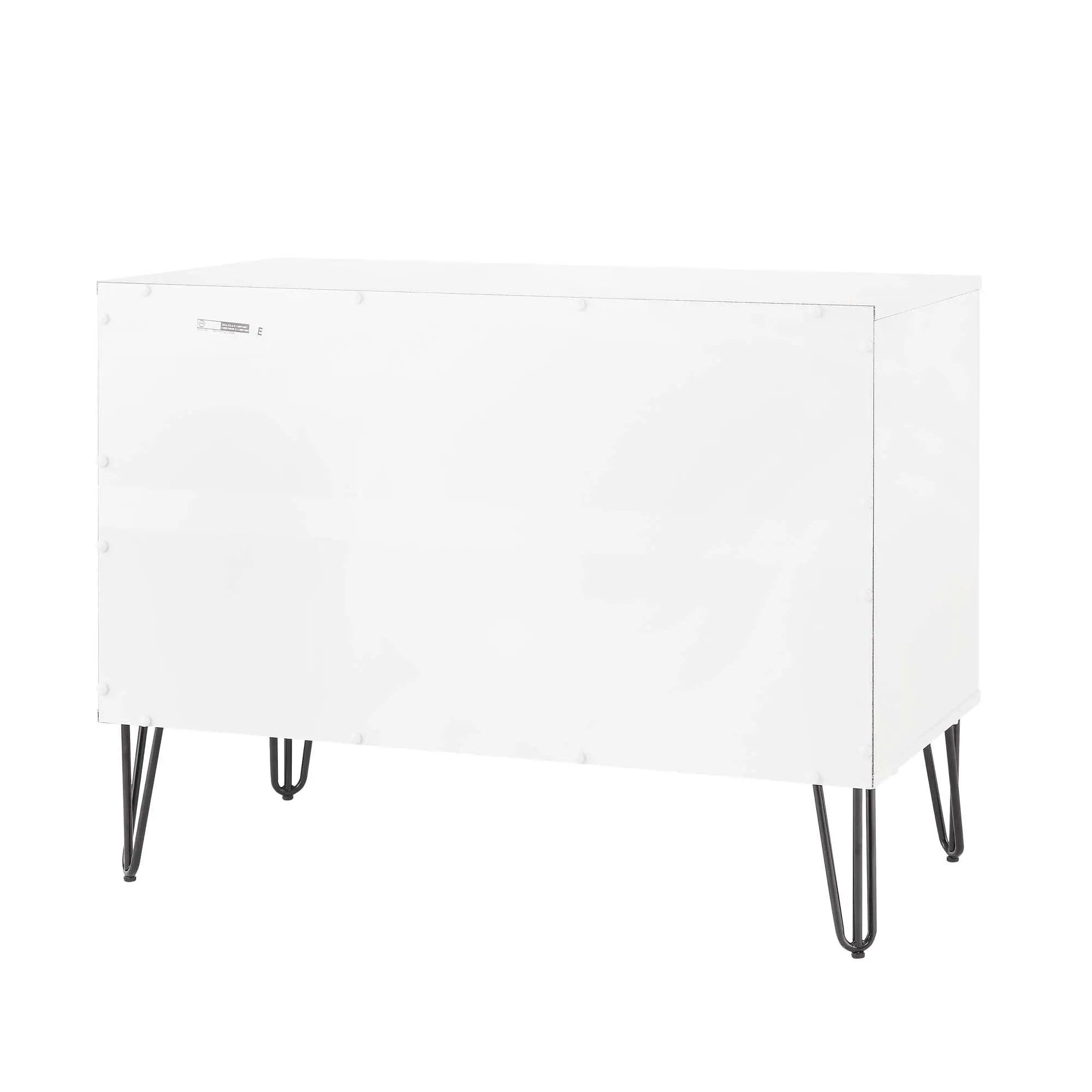 Dumbo - Fluted Dresser - Gray / White