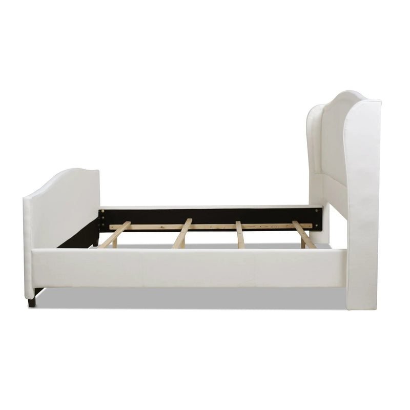 Carmen - Upholstered Wingback Panel Bed Frame by HouseOfZazla
