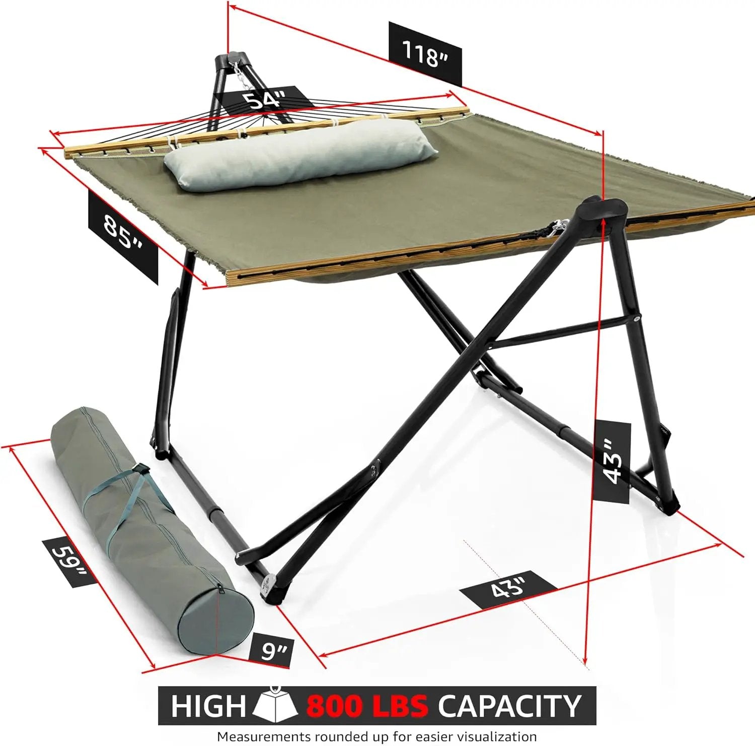 Tranquillo Unity Canvas Hammock Stand for Ultimate Relaxation by Megsu