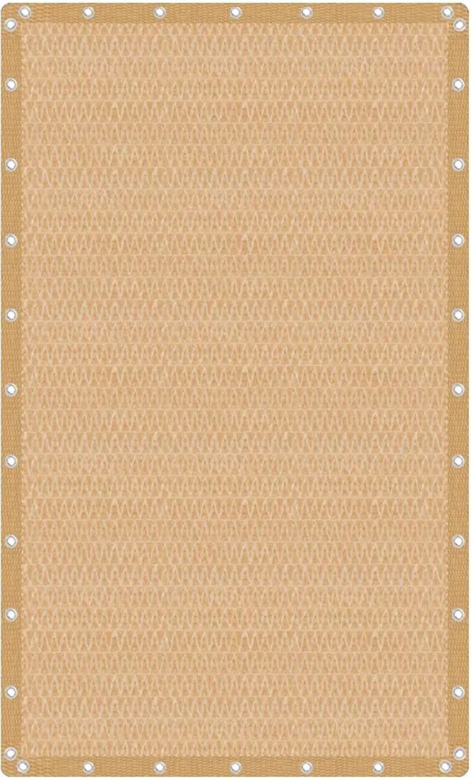 VICLLAX Shade Fabric Sun Shade Cloth Privacy Screen with Grommets for Patio Garden Pergola Cover Canopy 12x20 FT, Wheat by GreenHaven Gardens