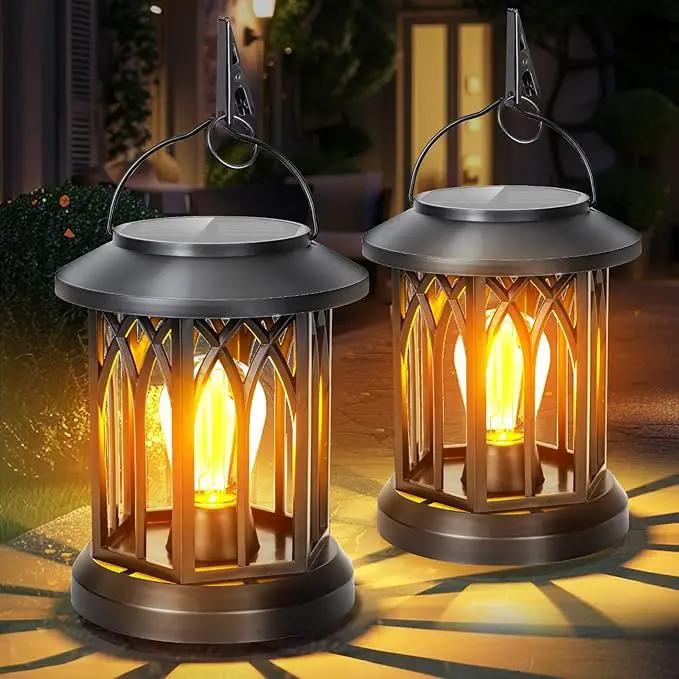 Hanging Solar Lanterns Outdoor Waterproof, 4 Pack Outdoor Solar Lantern, Hanging Solar Lights for Outside, Outdoor Solar Lanterns Table Yard Porch Balcony Desk Patio Decor, Solar Powered Lantern by GreenHaven Gardens