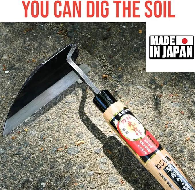 Gardening Weeding Sickle Hand-held Tools [Made in Japan] Japanese Garden Weeder Hand Hoe by GreenHaven Gardens