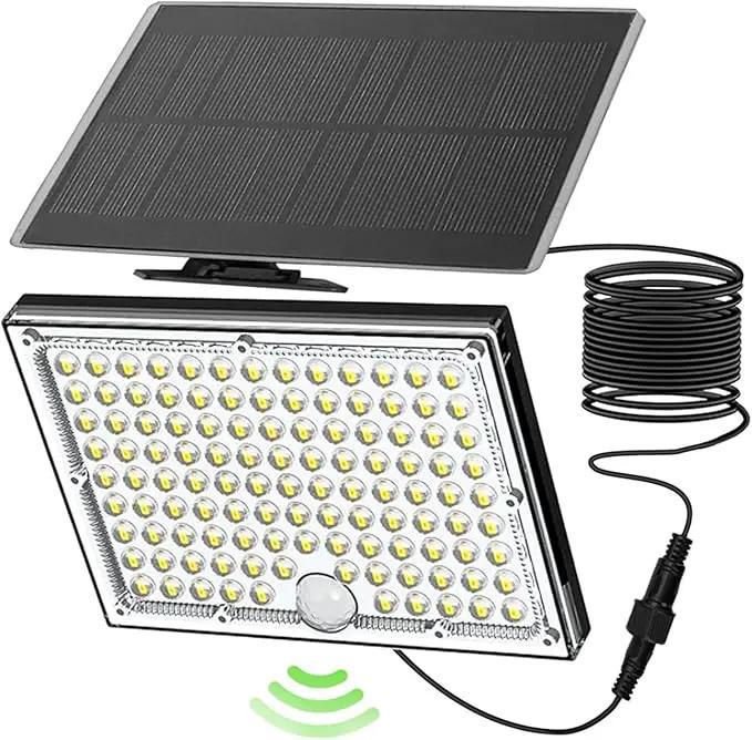 113 LED Motion Senser Outdoor Lights with 9000k Cool White Light, IP65 Waterproof, 5M Wire- Outdoor Solar Lights for Yard, Patio, Porch, Wall, and Garden, Comes with 2 Year Warranty. by GreenHaven Gardens