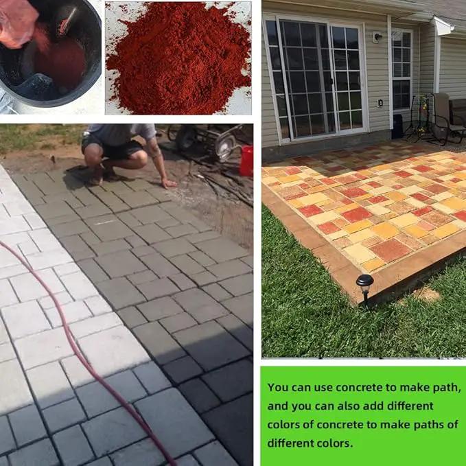 CJGQ 20"x20"x1.8" Plus Size Walk Maker Reusable Concrete Path Maker Molds Stepping Stone Paver Lawn Patio Yard Garden DIY Walkway Pavement Paving Moulds (8-Grid) by GreenHaven Gardens