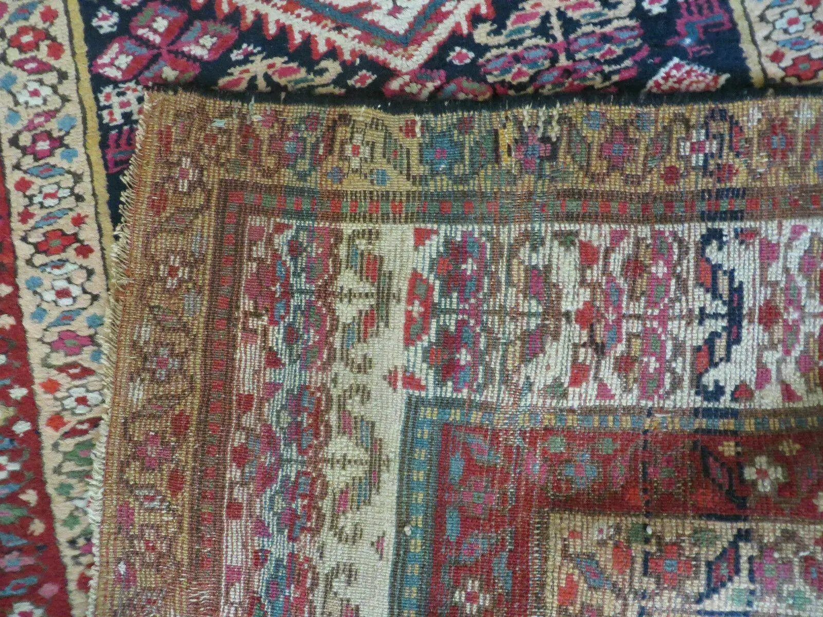 4' X11' Antique Handmade Turkish Anatolian Wool Corridor Kalegy Runner Rug by Jewel Rugs